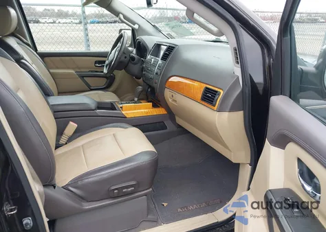 2015 Nissan Armada Platinum z USA, uszkodzony, nr VIN 5N1BA0NF8FN608455